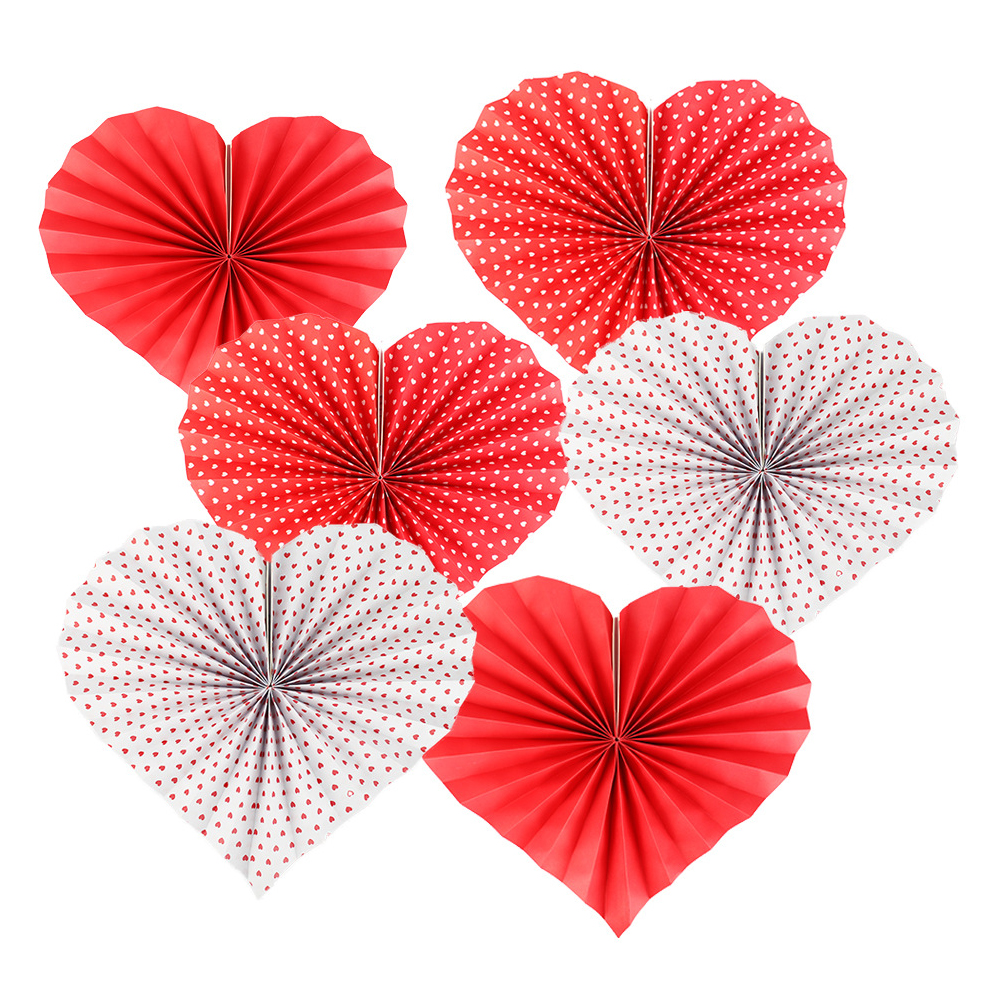 heart paper fan 