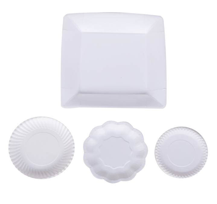 white paper plate