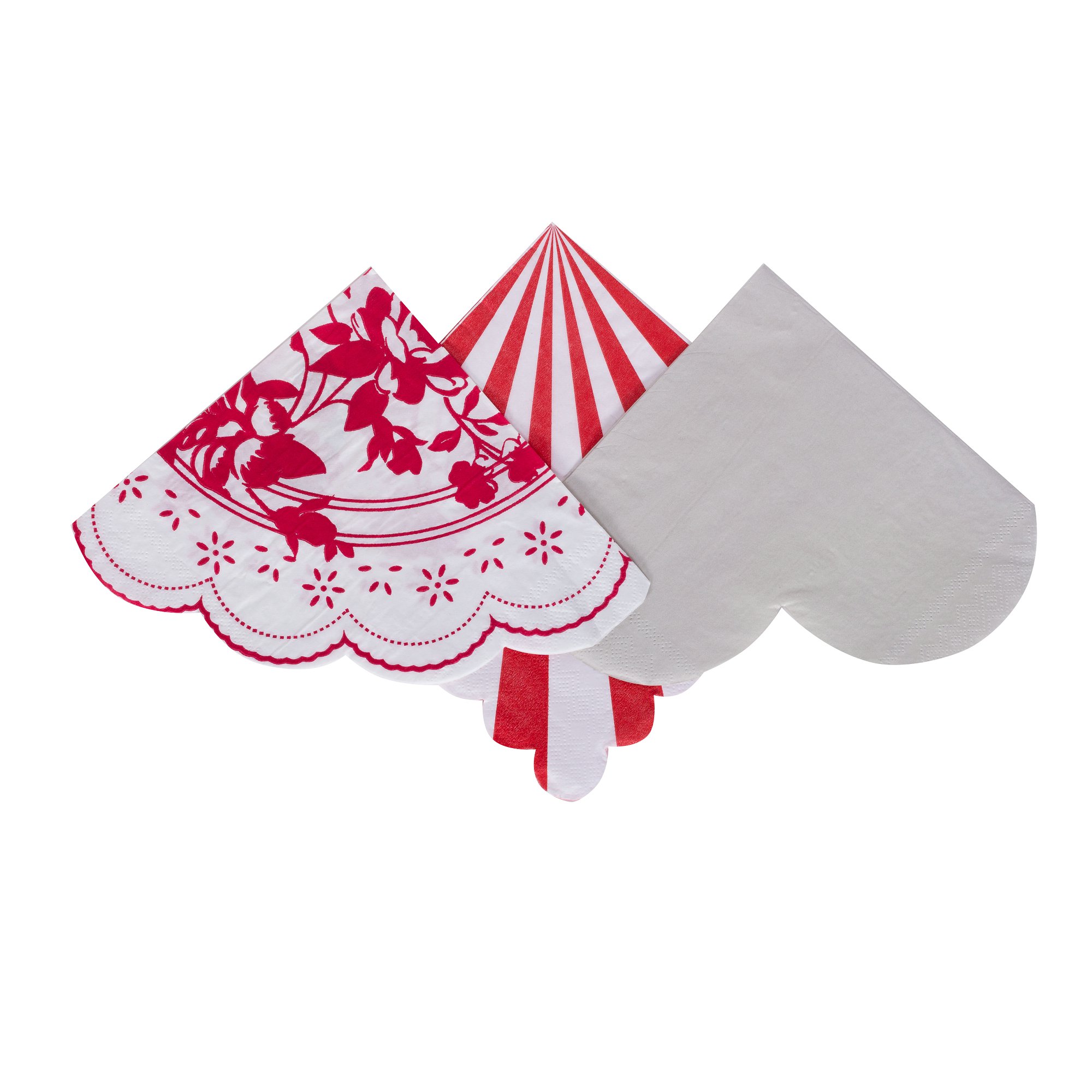 Polka Dot White Paper Cocktail Napkins 