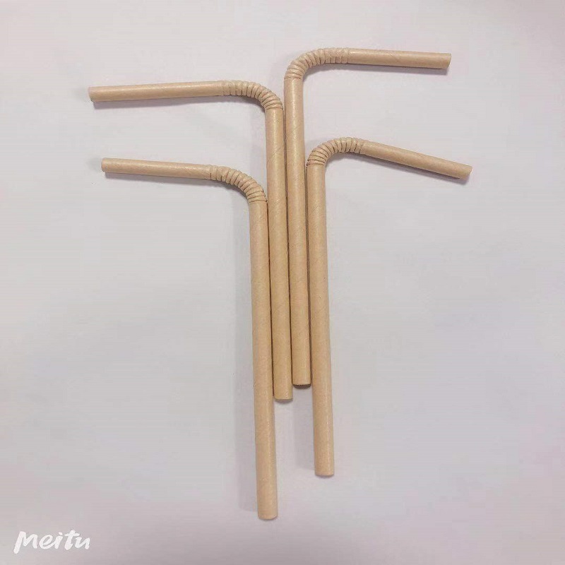 Flexible paper Straws