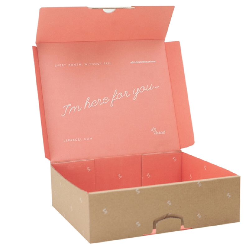 Custom Printing Christmas Paper Box Small Corrugated Mailer Box Star Print Mailer Box