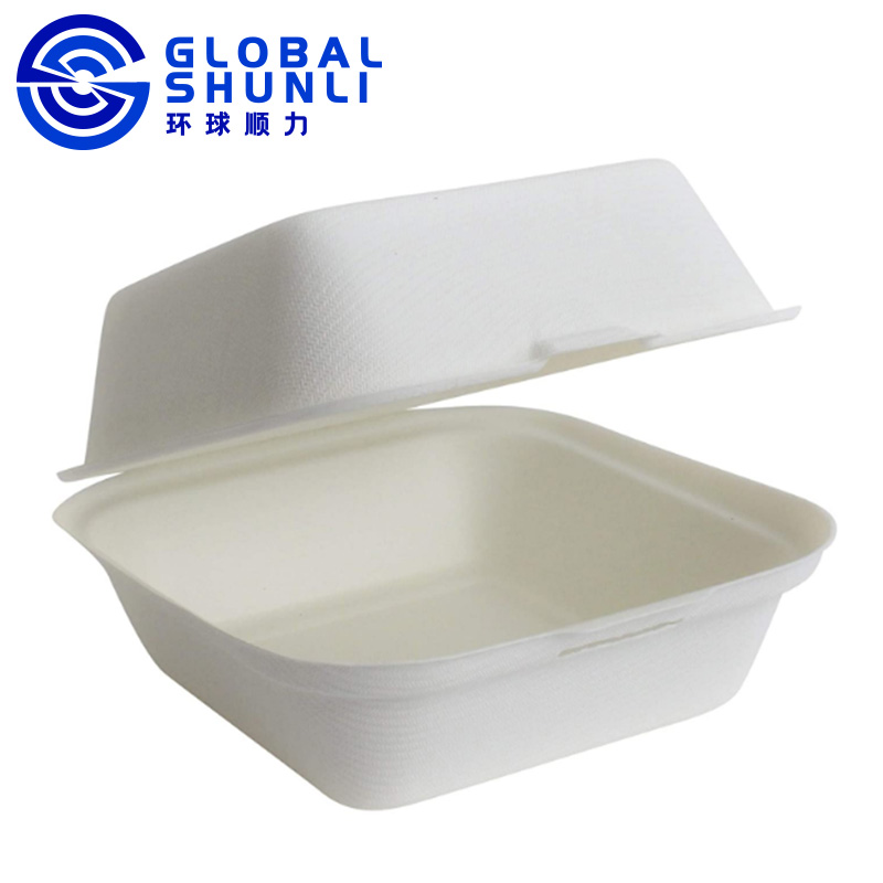 100% sugarcane paper pulp dinner box