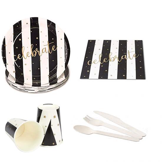 birthday paper tableware set