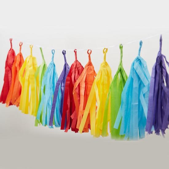 tissue paper tassel garland wholesale