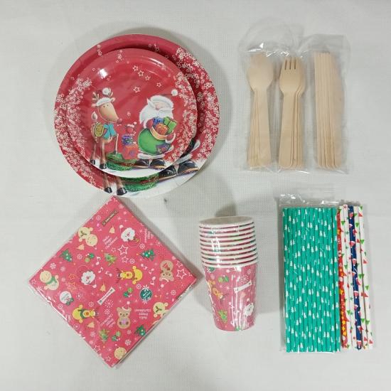 christmas table set
