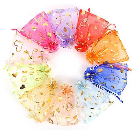 Cheap gift organza pouch bag wholesale