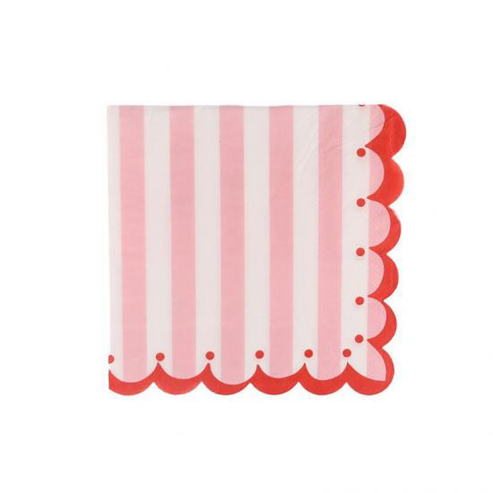 red printed paper napkin