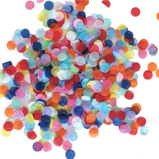 heart shape tissue paper confetti design