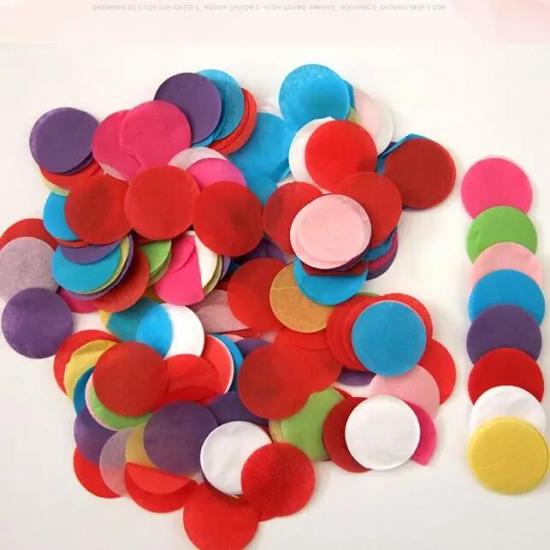 heart shape tissue paper confetti design